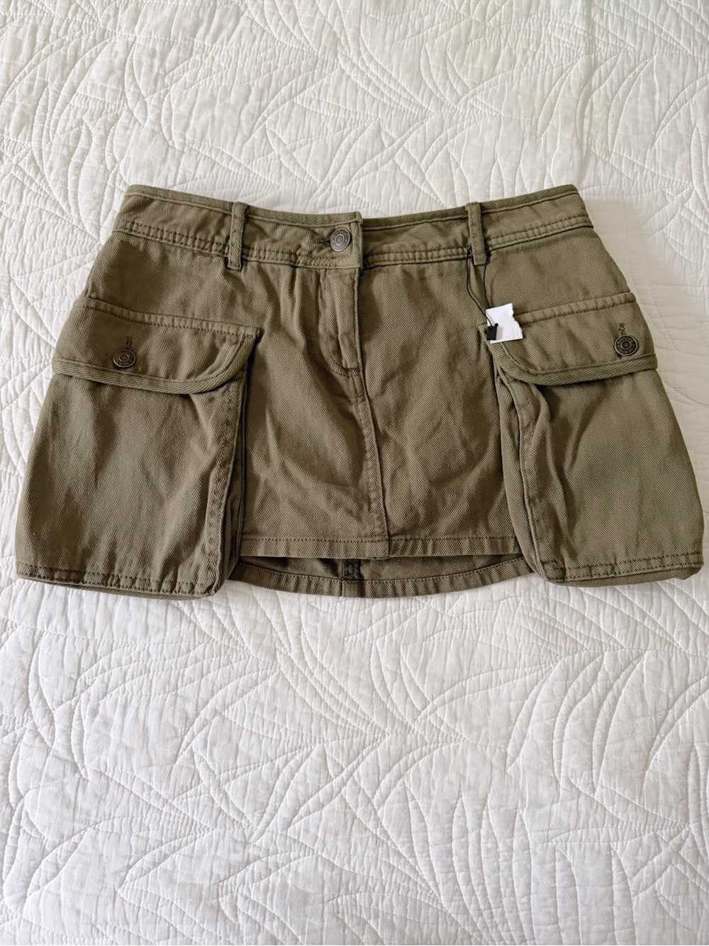Garage Olive Green Cargo Skort